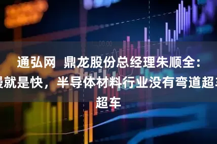 通弘网  鼎龙股份总经理朱顺全：慢就是快，半导体材料行业没有弯道超车